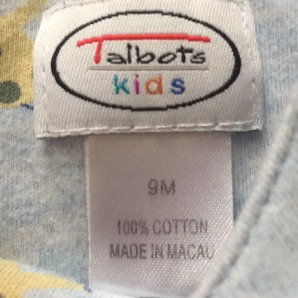 4/$20 Talbots Kids Overalls Sz 9M Elephants Alligators Giraffes